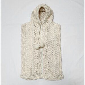 Hand Knit Wool Baby Bunting Vtg Snuggle Sack Gender Neutral Infant Winter Snow